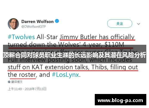 顶薪合同对球员职业生涯的长远影响及其潜在风险分析